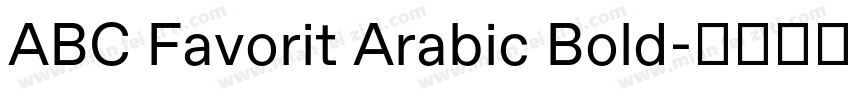 ABC Favorit Arabic Bold字体转换